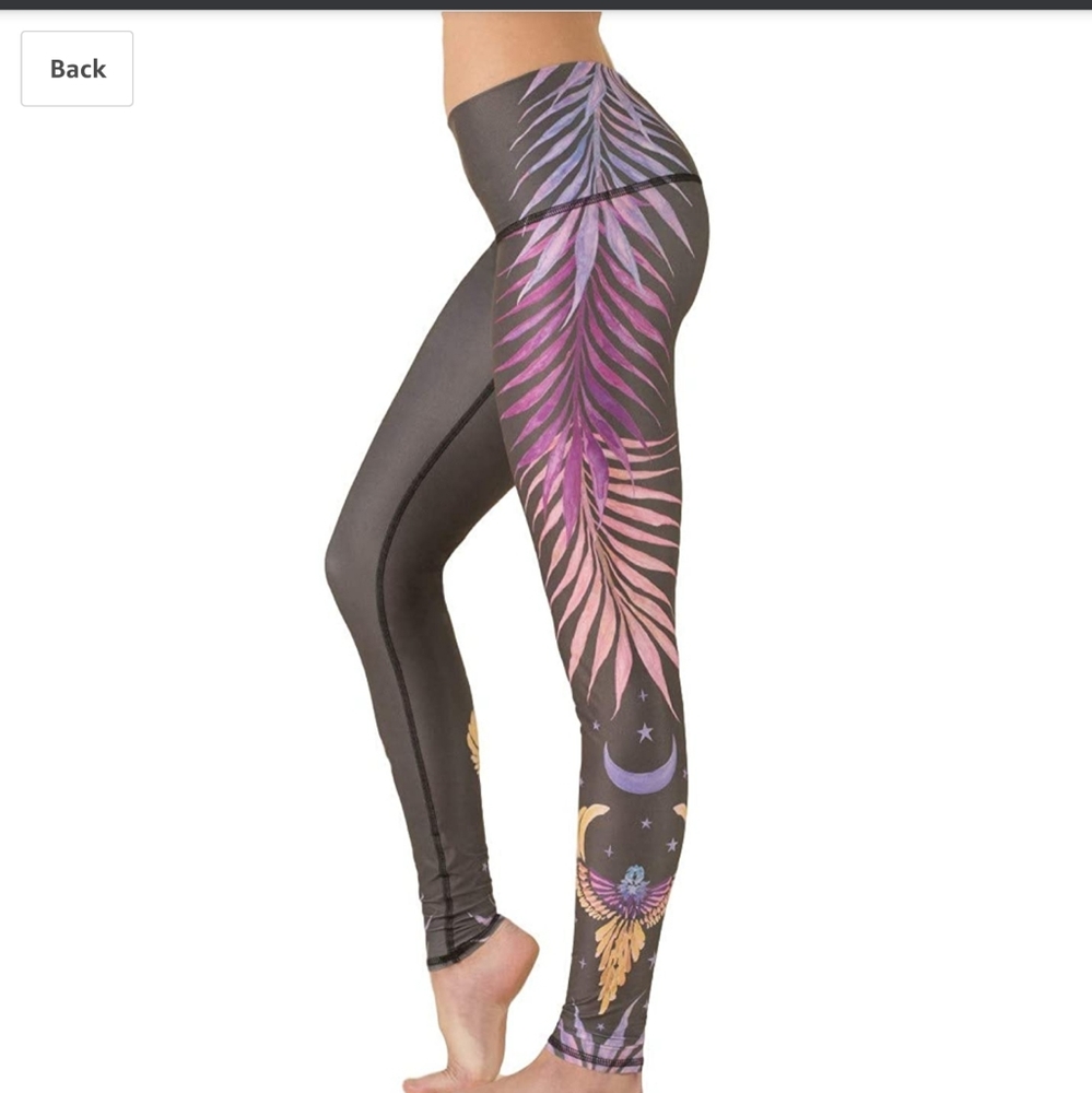 Yeeki Yoga Pants Phoenix Rising Hot Pant Size Med